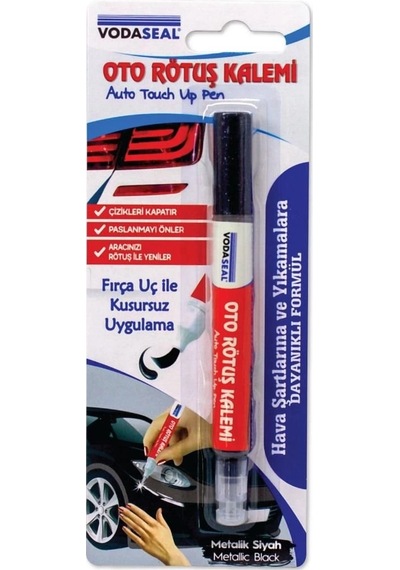 Vodaseal Oto Rötuş Kalemi Metalik Siyah 5 Ml Belirtilmemiş