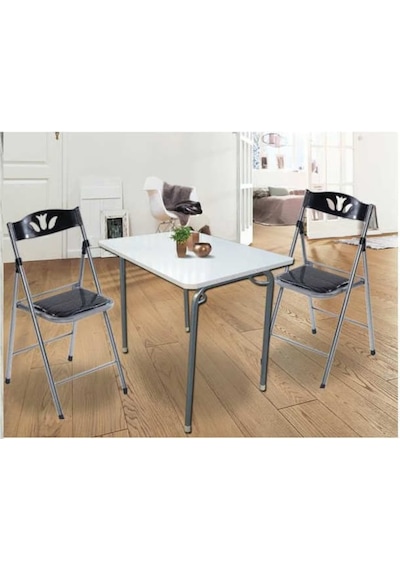 Depolife 60X90 Cm Katlanır Çalışma Masası Yemek Masası Mutfak Masası Beyaz