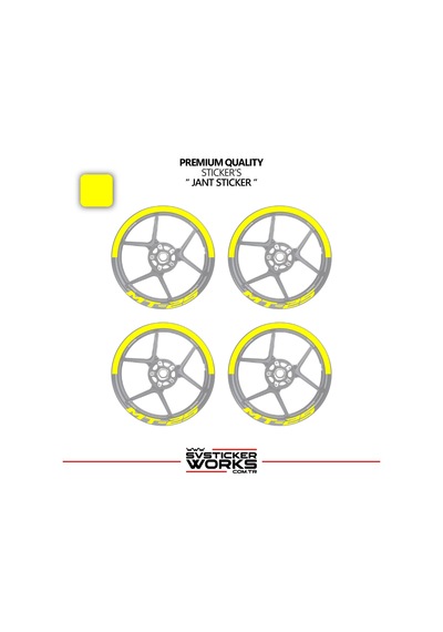 Yamaha Mt-25 Jant Şeridi Yarım Jant Kaplama & Mt-25 Yazı Sticker Seti 82826521