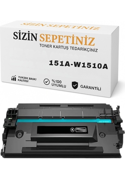 Hp W1510a 151a Siyah Çipli  Uyumlu Toner 4003 4103 Serisi