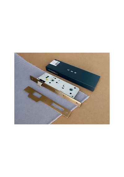 Özen Handles Mat Antik Sarı İç Kapı Gömme Wc Banyo Kilit 40/90/23 Kare 40 Mm 1 Adet