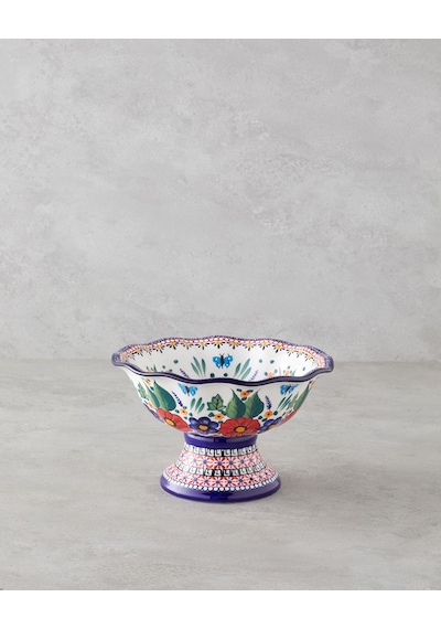 English Home Whimsy Stoneware Sunumluk 23x23x14 Cm Renkli Renkli