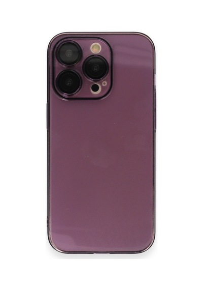 Apple iPhone Uyumlu. 13 Pro Max Kılıf Armada Lensli Kapak - Derin Mor