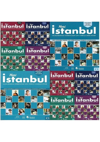 İstanbul Istanbul Yabancılar Için Türkçe New Yeni A1-a2-b1-b2-c1 Ders + Çalışma + Qr Kod Komple Set Complete Set