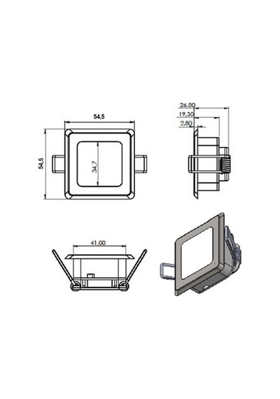 Davlumbaz Led Lambası - 54.5Mm