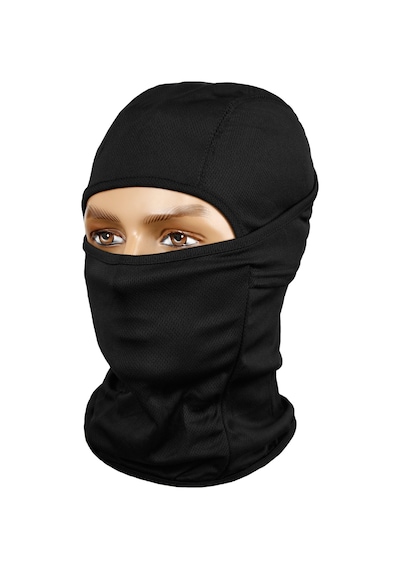 Gampus Motor Bisiklet Scotter Sürücüleri İçin Kask Altı Kafa Bandı Maskesi Kafadan Kaymayan Rüzgar Önleyici Siyah