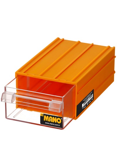 Mano K-35 Plastik Çekmeceli Kutu Sarı
