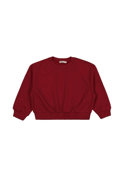 Civil Girls Düz 6-9 Yaş Sweatshirt Bordo