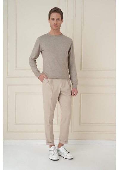Efor P 1167 Slim Fit Bej Spor Pantolon Bej