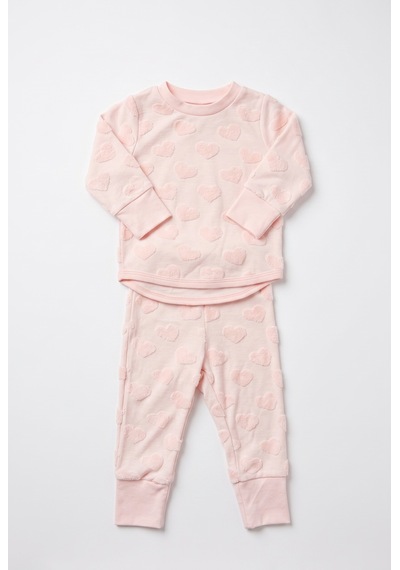 Tiffany Baby & Kids Puffy Cloudy Tasarımlı Pijama Takımı Pembe