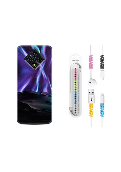 Infinix Zero 8 Kılıf Kablo Koruyuculu Kuzey Iışkları 1864