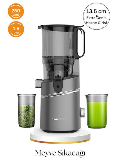 Tıgrecook SJ 036 Slow Juicer Yavaş Sıkım Katı Meyve Sıkacağı Sorbe