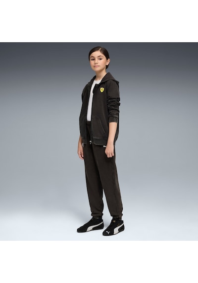 Puma Scuderıa Ferrarı Sportswear Genç Kapüşonlu Sweatshırt 632798 01 SiYAH