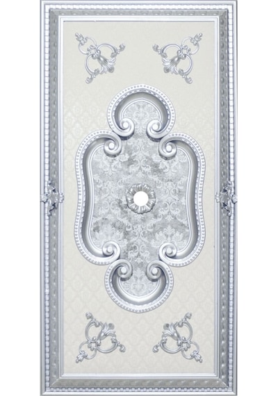 Decogold Dikdörgen 60 120 Gümüş Saray Tavan