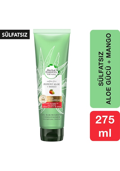 Herbal Essences Sülfatsız Renk Koruma ve Nem Aloe + Mango  Saç Bakım Kremi 275 ML