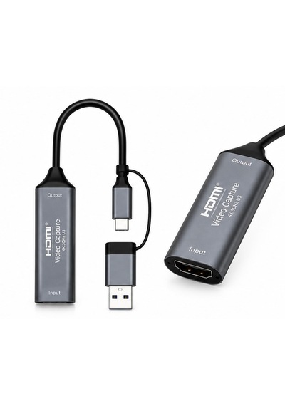 Hdmı Video Capture Kartı 4k 30hz Giriş 1080p 60hz Çıkış Usb 3.0 / Type-c Görüntü Yakalama Adaptörü