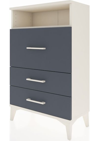 Arges Komodin Tek Raflı 3 Çekmeceli 60x30x96 Aytaşı-antrasit Aytası