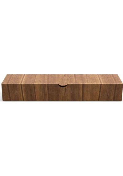 Düz Ahşap Baskılı Küçük Dürüm Kutusu 33x6,5x4,5 Cm - 100 Adet