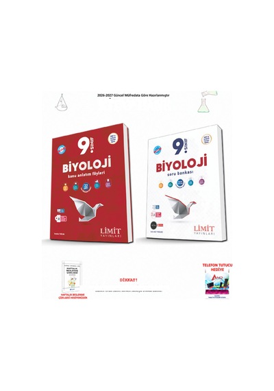 Limit 9. Sınıf Biyoloji Konu Anlatım Ve Soru Bankası 2 Kitap Seti