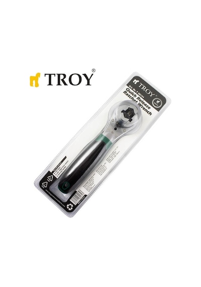 TROY 26131 Hızlı Bırakmalı Cırcır Lokma Kolu, 6.5-22mm