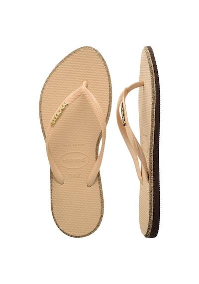 Havaianas Bej - Altın Kadın Plaj Terliği Slım Poınt Glıtter-14177 Havaianas Bej - Altın Kadın Plaj Terliği Slım Poınt Glıtter-14177