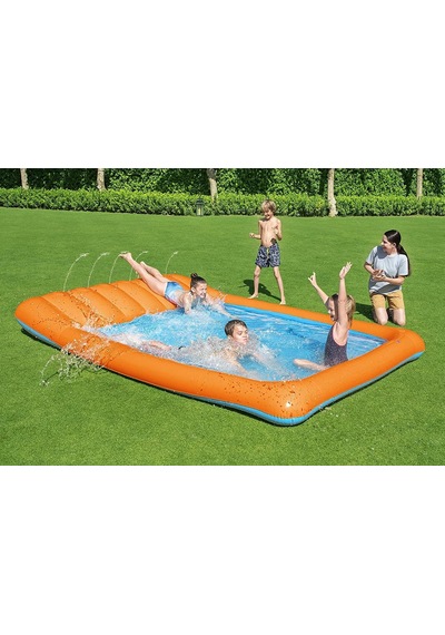Bestway Kaydırmalı  Çocuk Havuzu 341 x 213 x 38 CM Renkli 53080 Çok Renkli