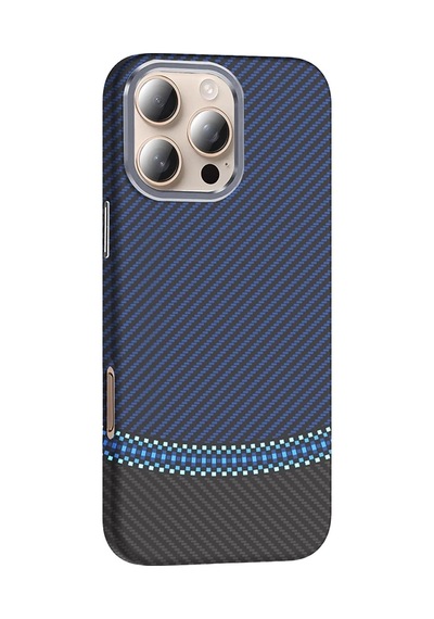 Apple Uyumlu iPhone 16 Pro Max Kılıf M-safe Şarj Özellikli Karbon Fiber Görünümlü Zore Gros Kapak