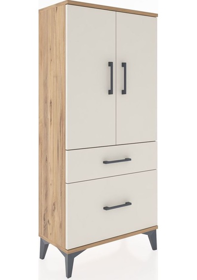Hyperion Dolap 2 Raflı 2 Çekmeceli 2 Kapaklı 60x44x134 Çam-ay... Çam Hyperion Dolap 2 Raflı 2 Çekmeceli 2 Kapaklı 60x44x134 Çam-ay... Çam