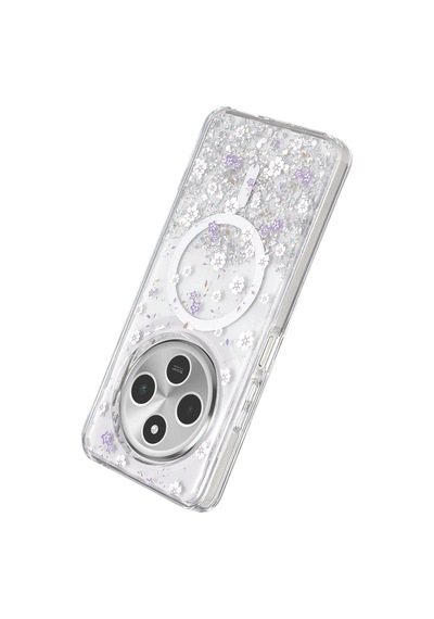 Redmi 14c Kılıf Kamera Korumalı Magsafe Özellikli Simli Şık Misk Kapak Desen 2