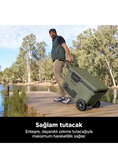 Ninja Frostvault Tekerlekli Cooler 42 Litre - Haki