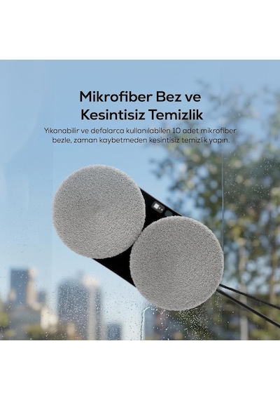 Tr Elo Lite Akıllı Cam Temizleme Robotu Çift Su Püskürtmeli 2800 Pa Vakumlu Uygulama Ve Kumanda Kontrollü X868 Genel