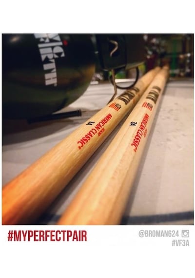 Vic Firth 3a American Classic 3a Baget Kalın Ve Kısa - Güçlü Atak - Ahşap Uç