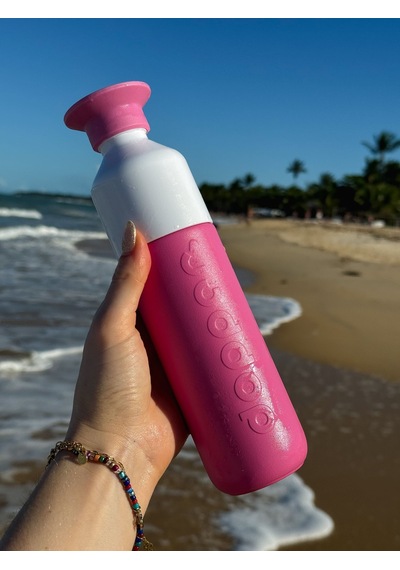 Dopper Insulated Yalıtımlı Termos Şişe 350 Ml - Pelikan Pembesi Koyu Pembe / Beyaz