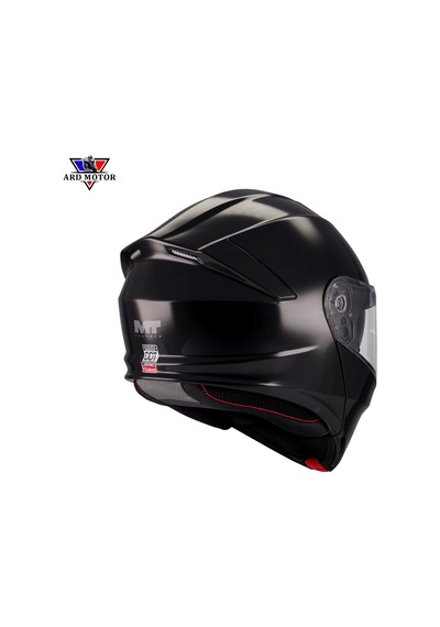Mt Helmets Genesıs Sv Pure A1 Parlak Sıyah Çene Açılır Kask Siyah