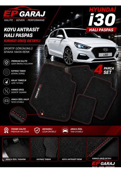 Hyundai İ30 Halı Paspas