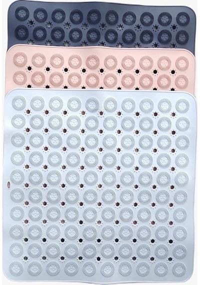 İsgstore Kare Masajlı Silikon Banyo & Duş Kaydırmazı Beyaz 2 Adet Beyaz