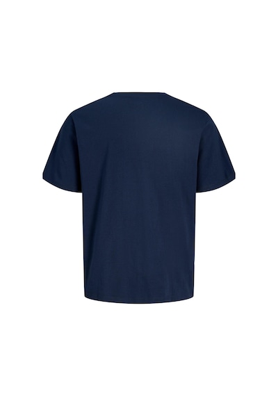 Jack & Jones Jjfrank Erkek Tişört Bisiklet Yaka Kısa Kollu Lacivert
