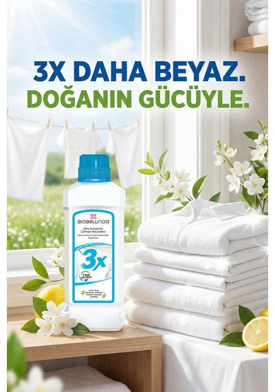 3x Ultra Konsantre Çamaşır Beyazlatıcı 750 Gr 3'lü Set Diğer