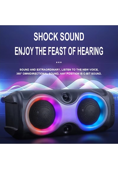 Platoon Pl-4625 Bluetooth,sd,usb Bağlantılı Rgb Işıklı Speaker Ms-3630bt-m