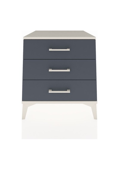 Kronos Komodin 3 Çekmeceli 60x59x64 Aytaşı-antrasit Aytaşı