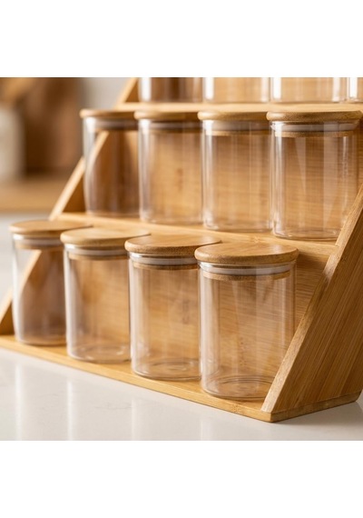 Deconox Bambu Standlı 12 Li Baharatlık Seti, 200 Ml Borosilikat Cam Kavanoz, Bambu Vakum Kapaklı, Tezgâh Üstü Ve Çekmece İçi Düzenleyici Çok Renkli Deconox Bambu Standlı 12 Li Baharatlık Seti, 200 Ml Borosilikat Cam Kavanoz, Bambu Vakum Kapaklı, Tezgâh Üstü Ve Çekmece İçi Düzenleyici Çok Renkli
