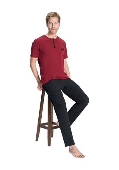 Over Sleep By Poleren Over Sleep 2324 Erkek Büyük Beden Süprem Takım L-xl-2xl-3xl Bordo