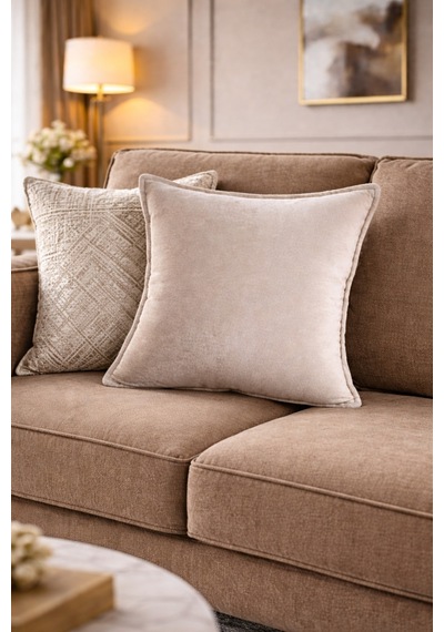 Dekoratif Kırlent Yastık, Modern Tasarım, Yumuşak Kumaş, Oturma Odası Koltuk Süs Yastığı Bej - 841125980 Bej