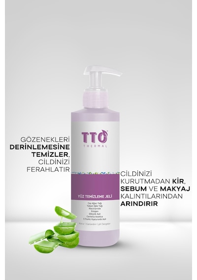 Tto Yüz Temizleme Jeli 200 Ml Normal Akneli Rozalı Ciltler Için Arındırıcı