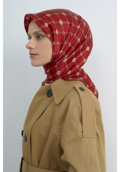 Armine Saf İpek Sura Eşarp-2026 İlkbahar-yaz- 953000d Kırmızı