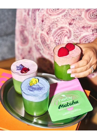 Herby Premium Matcha Çilek Ve Vanilya Aromalı 2'li