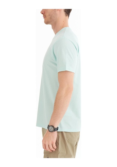 Columbia Csc Basic Big Logo Brushed Erkek Kısa Kollu Tişört-4103 Buz Yeşili