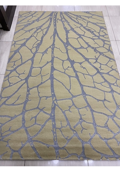 Saray Halı Vizyon 11145 Rs 150X230 Krem Gri Simli Ağaç Model 4 M2