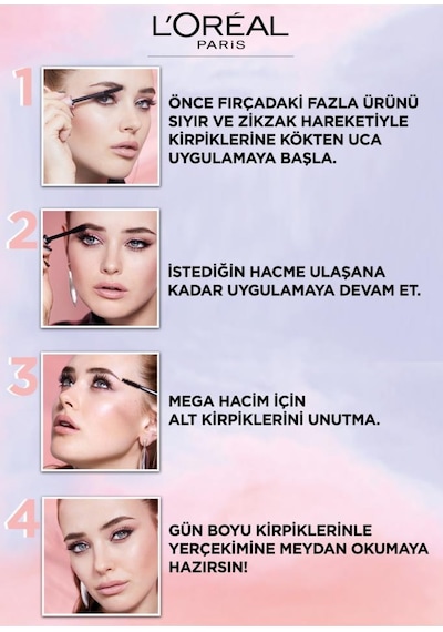 L'Oreal Paris Air Volume Mega Hacim Veren Maskara Siyah