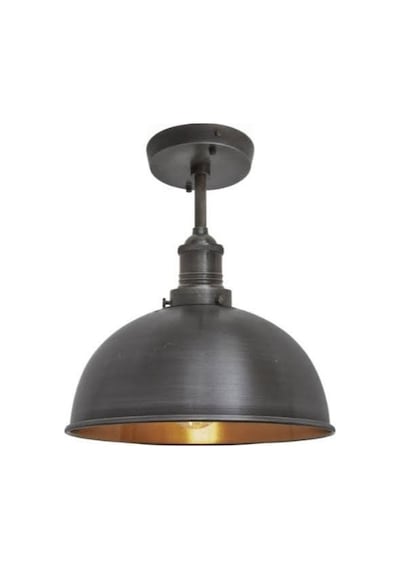 Mylights Retro Rustik Tavan Avize Rustik Avize Mat Siyah 30C